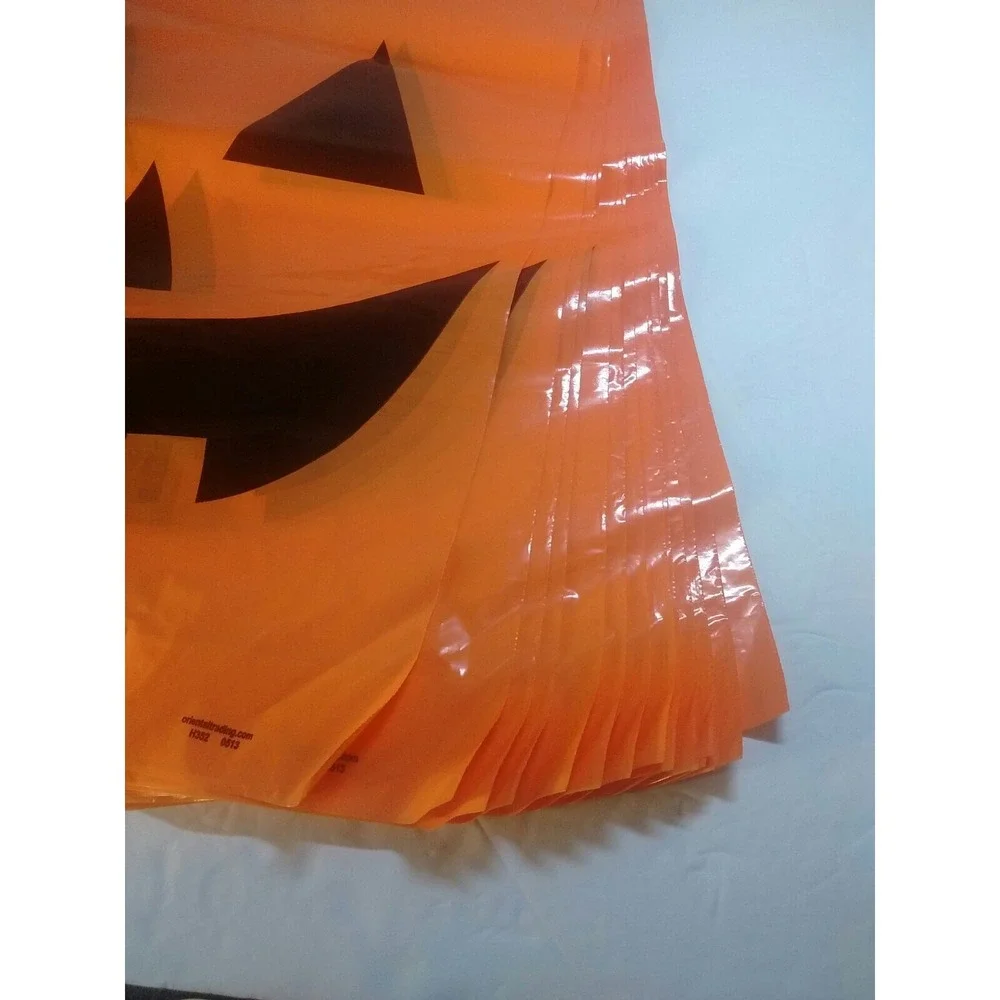 Halloween Bags Trick or Treat/Party Jack O Lantern Face 18 Bags 12.5 x 17 in